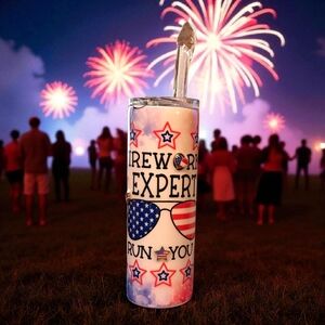 Show off your patriotic spirit with this eye-catching unique tumbler 24 oz.